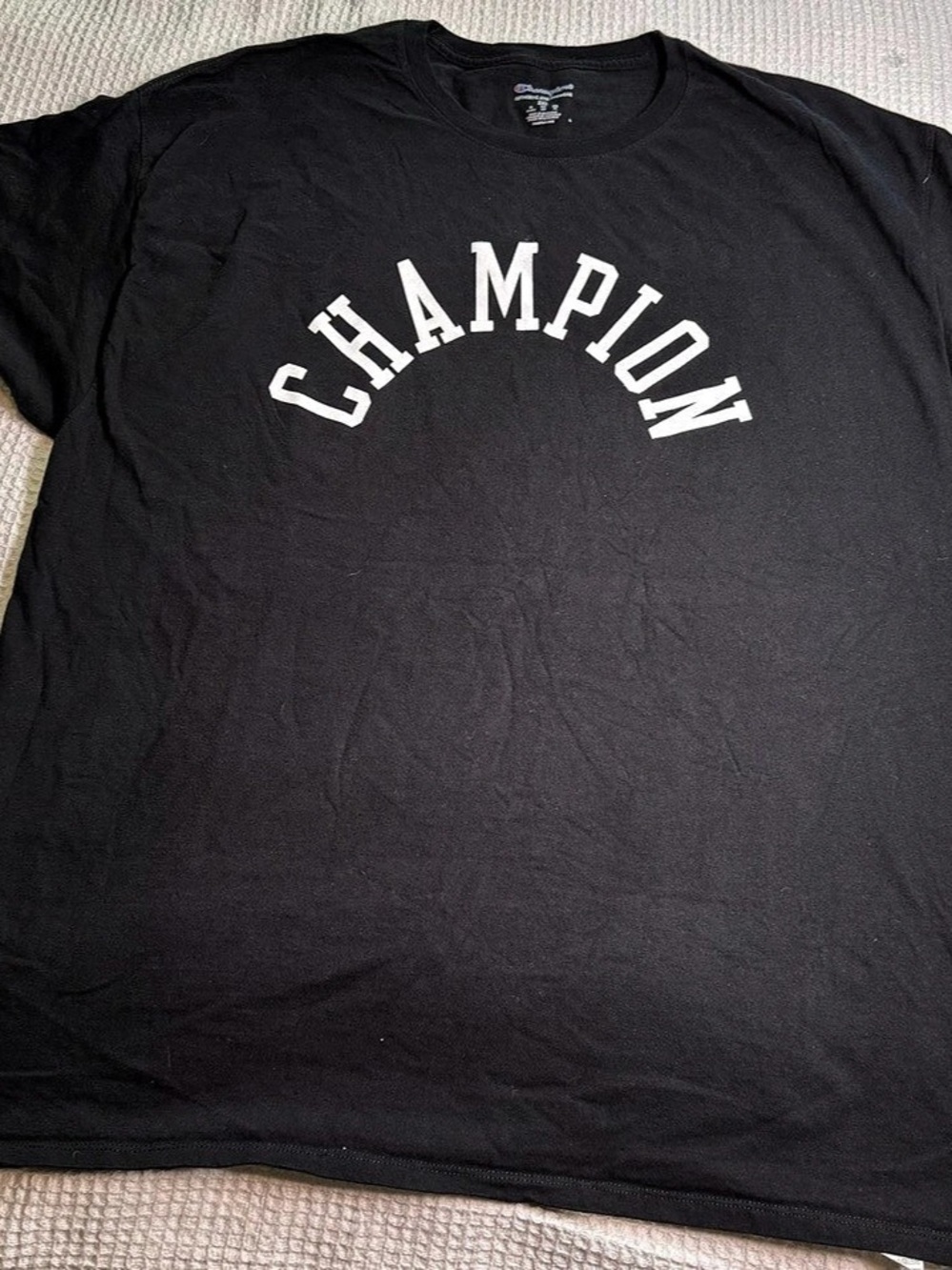 Champion Arch Logo Graphic T-Shirt Men's 100% Cotton Logo Tee Size 2XL